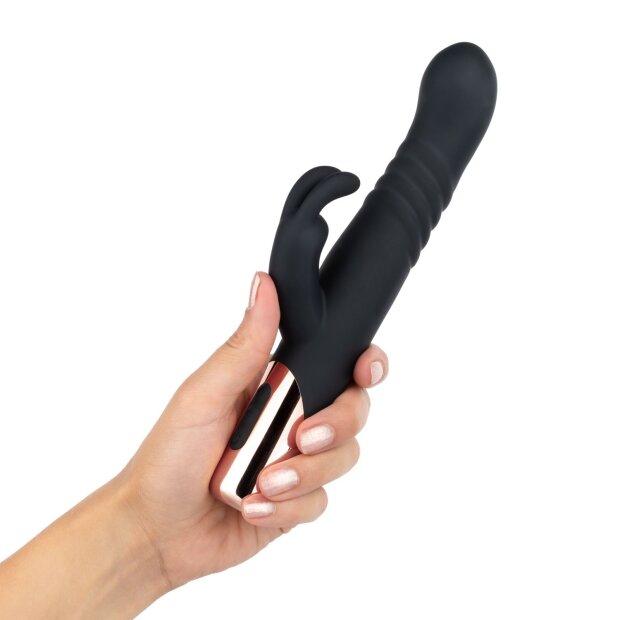 Rosy Gold Rabbit Vibrator Schwarz 24 cm ⌀ 4,1 cm