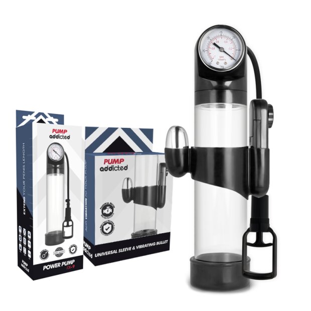 PUMP ADDICTED - RX9 Transparent Vibrator Pumpe