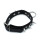Kiotos Leather Collar with Spikes and O-Ring Black