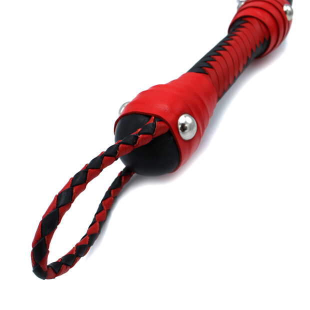 Kiotos Sultan Leather Whip Black Red