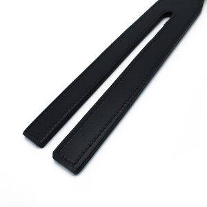 Kiotos Leather Paddle with Y-Split Black