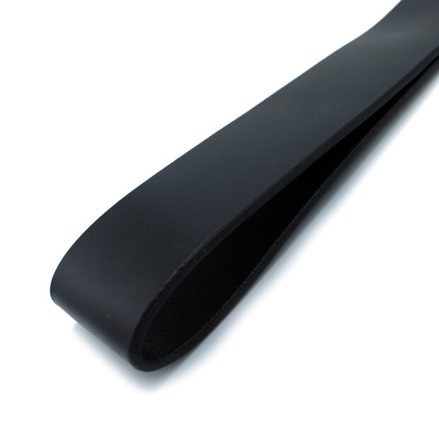 Kiotos Black & Red Leather Long Paddle Whip