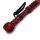Kiotos Black & Red Leather Y-Paddle Whip