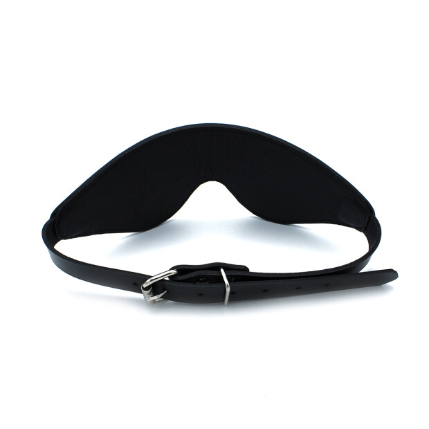 Kiotos Black Leather Blindfold