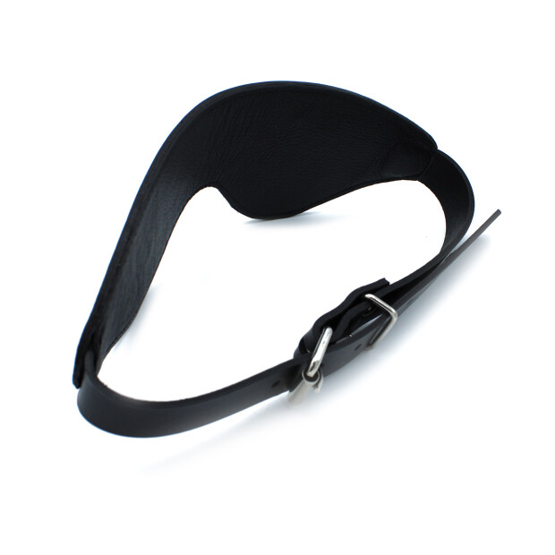 Kiotos Black Leather Blindfold