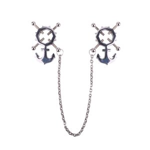 Kiotos Anchor Nipple Clamps Nippelklemmen Silber