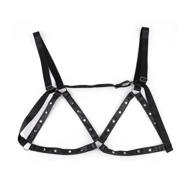 Kiotos Adjustable Nipple Clamps Bells & Leather Harness