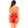 Leg Avenue Mesh Mini Dress With Straps Red