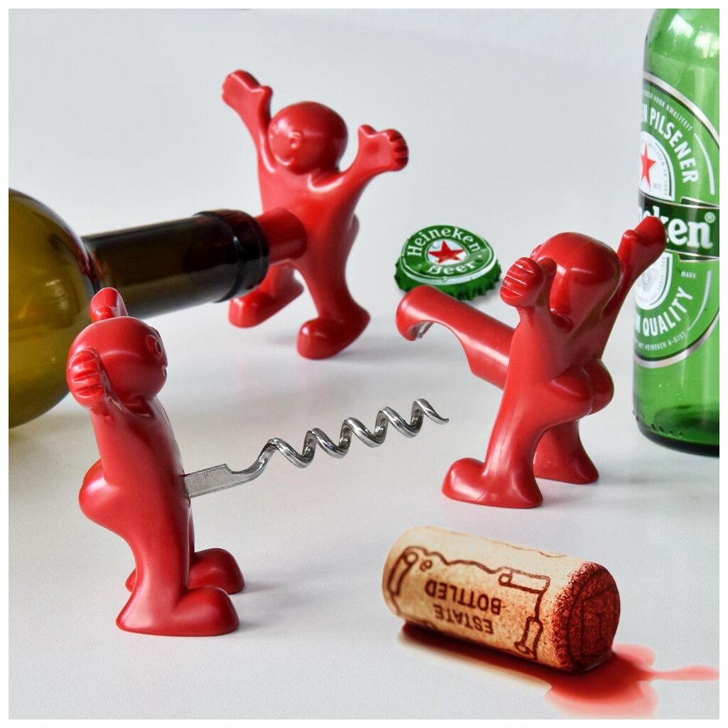 Bottle opener variation Happy Man - set of 3, 12,95
