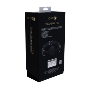 Venice Collection Silicone Ball Gag Black