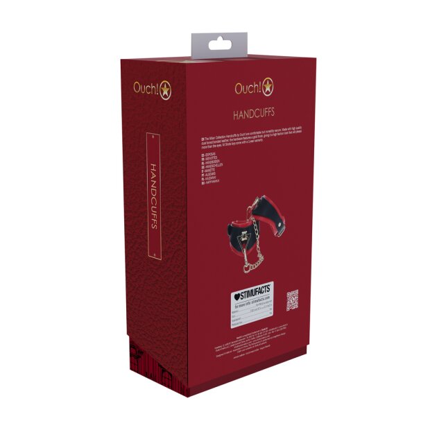 Milan Collection Handcuffs Black/Red