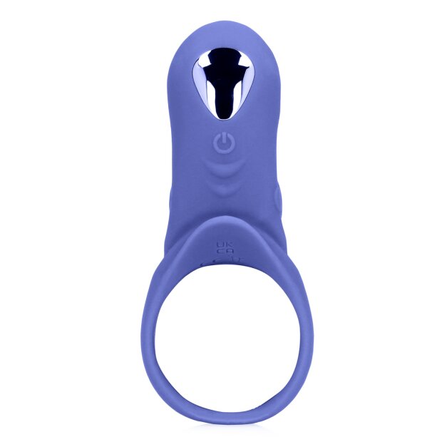 Loveline Vibrating Cockring with Clit Stimulation Tamiya Blue