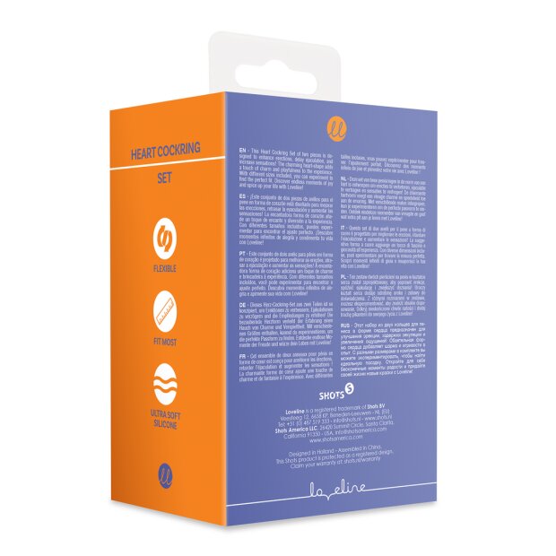 Loveline Heart Cockring Set Violet Storm Penisring Lila ⌀ 2,9 cm