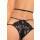 Peep Show Strap & Lace Teddy Black S/M - M/L