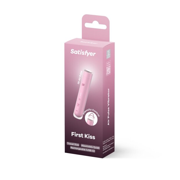 Satisfyer First Kiss Druckwellenvibrator Pink 12,5 cm