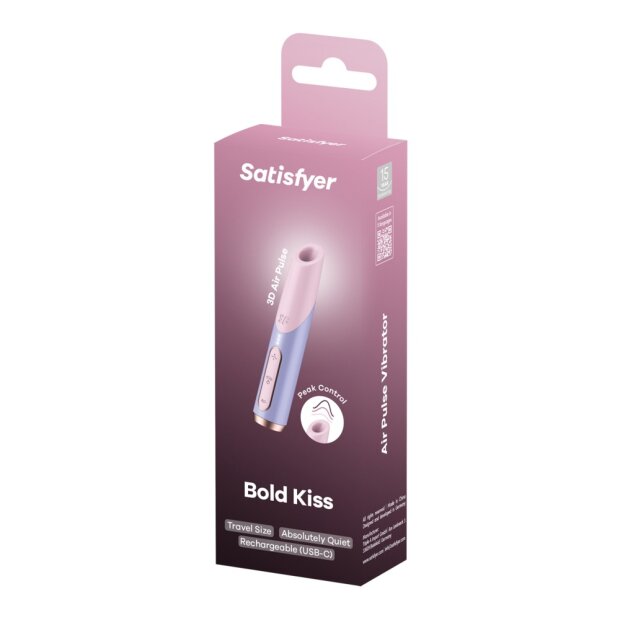 Satisfyer Bold Kiss Druckwellenvibrator Mehrfarbig 12,5 cm