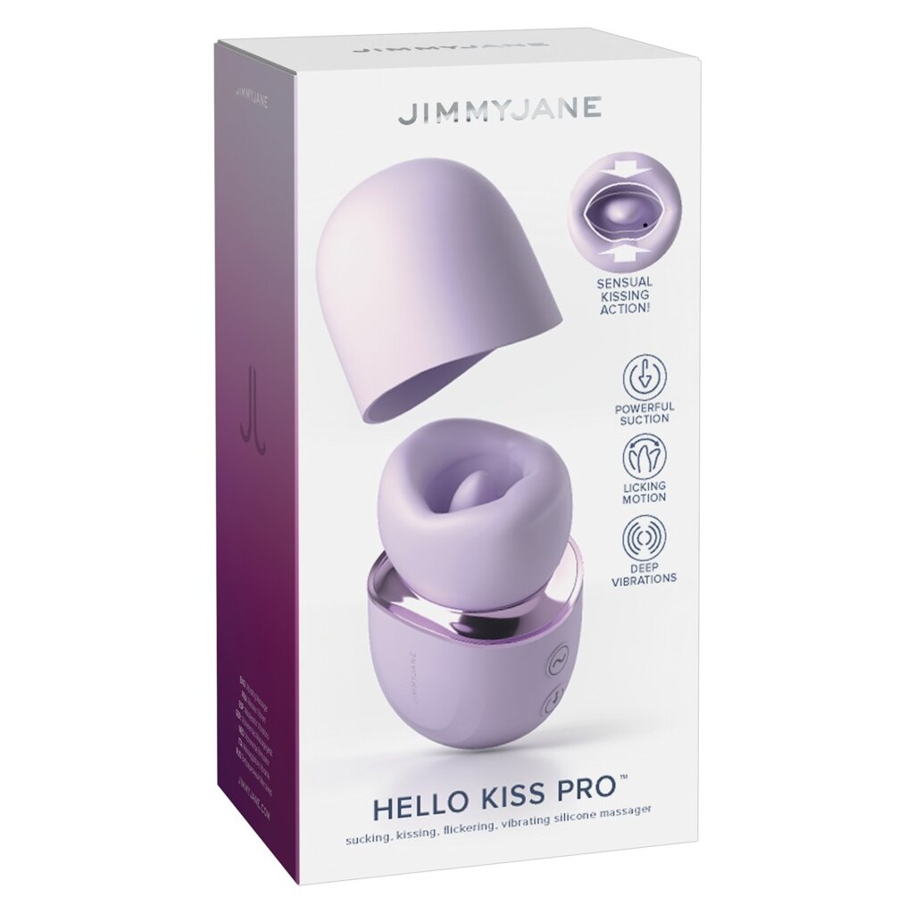 Pipedream JimmyJane Hello Kiss Pro Zungenvibrator Lila 12,5 cm, 117,95