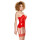Black Level Vinyl Corset red M