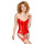 Black Level Vinyl Corset red XL