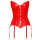 Black Level Vinyl Corset red XL
