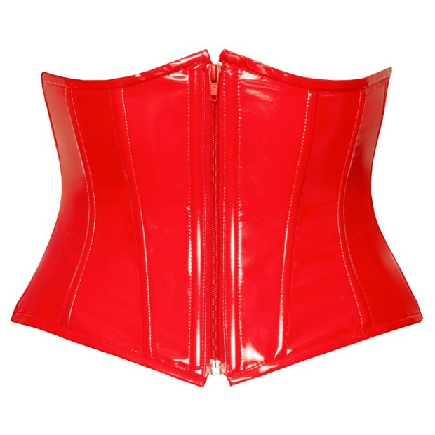 Black Level Vinyl Waist Cincher red S