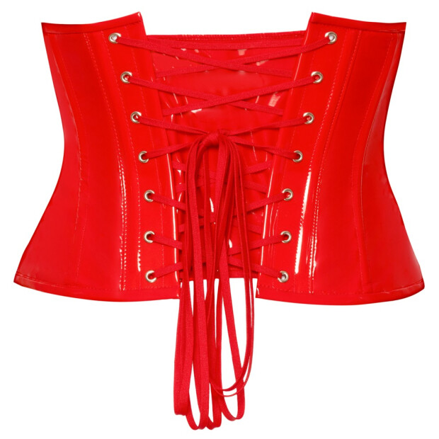 Black Level Vinyl Waist Cincher red XL