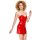 Black Level Lack Kleid rot XL