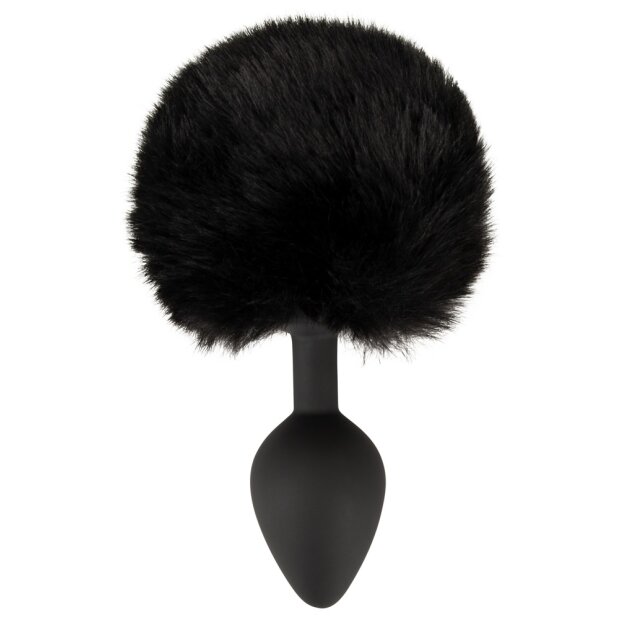 You2Toys Fluffy Tail Black Medium Analplug Schwarz ⌀ 3,5 cm