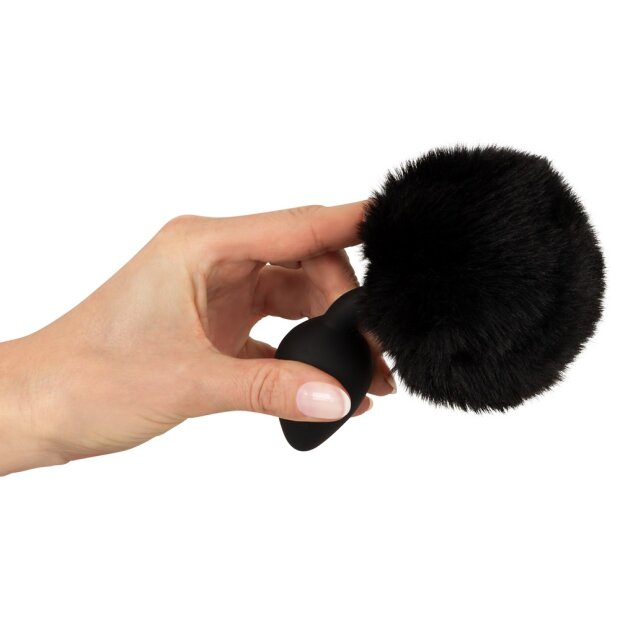 You2Toys Fluffy Tail Black Medium Analplug Schwarz ⌀ 3,5 cm