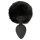You2Toys Fluffy Tail Black Medium Analplug Schwarz ⌀ 3,5 cm