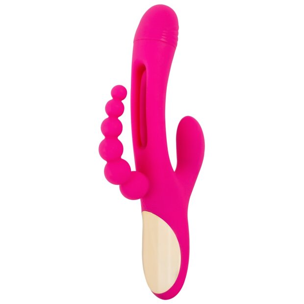 You2Toys Smile Triple Vibe Vibrator Pink 24,4 cm ⌀ 3,6 cm