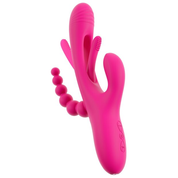 You2Toys Smile Triple Vibe Vibrator Pink 24,4 cm ⌀ 3,6 cm