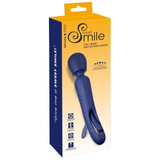 You2Toys Smile 2in1 Wand with flicking