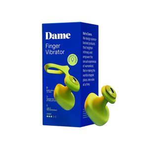 Dame Fin 2.0 Finger Vibrator Citrus
