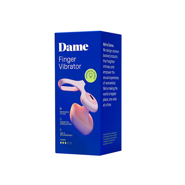 Dame Fin 2.0 Finger Vibrator Quartz