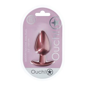Ouch! Plug anal en silicone lisse Large 8,9 cm ø...