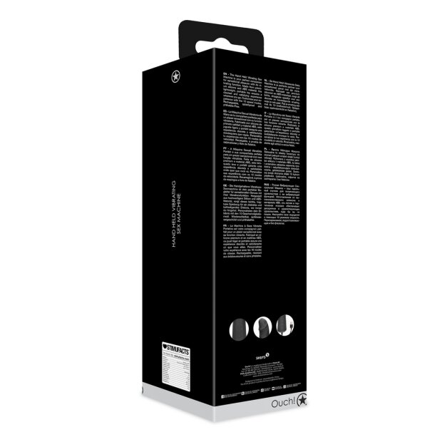 Hand Held Vibrating Sex Machine Black