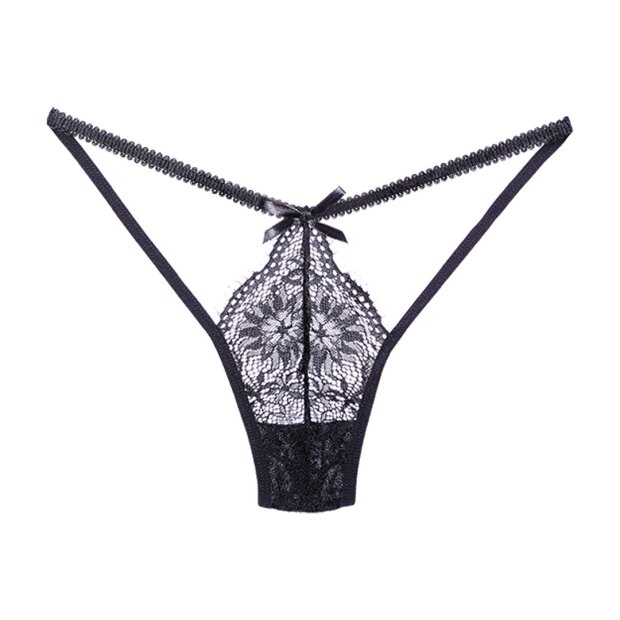 Allure Lace Thong One Size Black