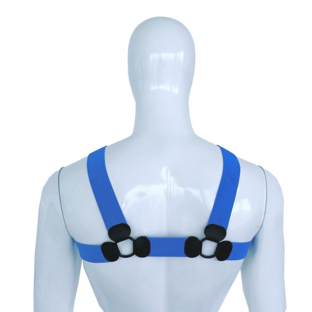 Kiotos Elastic Chest Harness L/XL Blau 110–130 cm