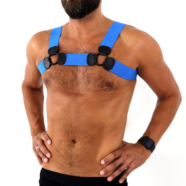Kiotos Elastic Chest Harness L/XL Blau 110–130 cm