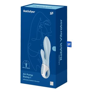 Satisfyer Air Pump Bunny 1 Vibrator Blau 20,6 cm ø...