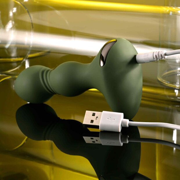 Evolved Lieutenant Vibrating Analplug Grau ⌀ 3,2 cm