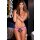 Rene Rofe Lingerie Crotchless Frills Panty Pink S/M - M/L