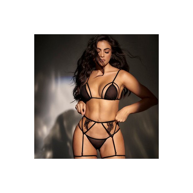 MAPALÉ Dreiteiliges Set Schwarz S/M - L/XL