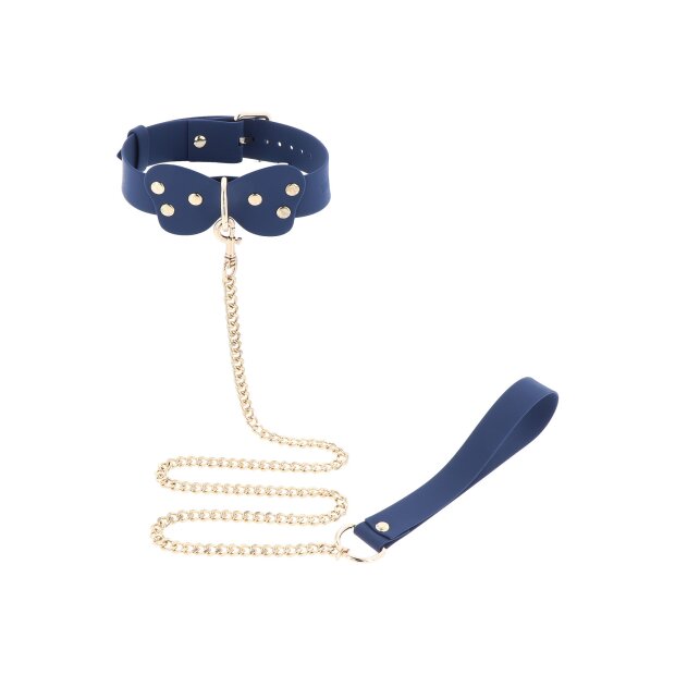 Taboom Silicone Collar and Leash Blue