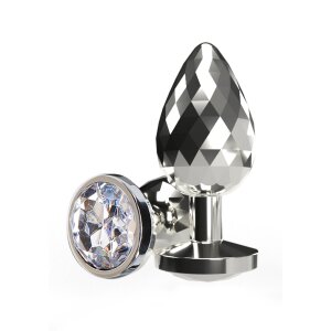 ToyJoy Anal Play Disco Diamond Plug Medium Silver 3,3 cm