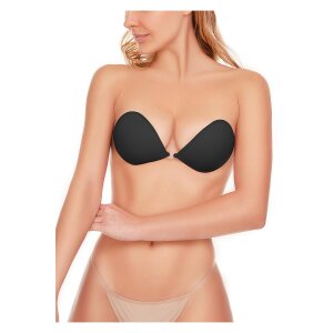 FIT Cloth Adhesive Silikon Bra Black Cup A - D