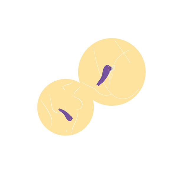 Xocoon SalsaTap Sensation Tapping and Togue Stimulator Violet