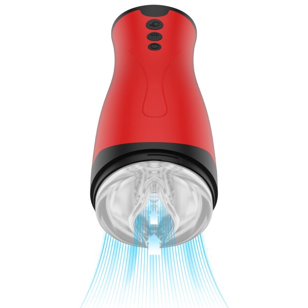 Hidden Desire Fusion X Super Suction Masturbator Red