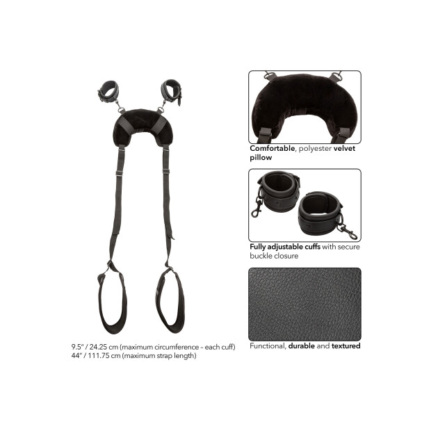 CalExotics Nocturnal Position Strap with Pillow Black